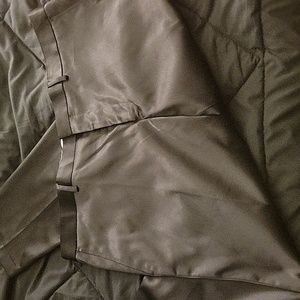 Black silk dress pants